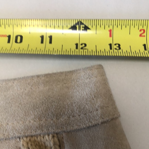 Vintage Ms. Today Crochet Suede Skirt Size 12 - Picture 10 of 11